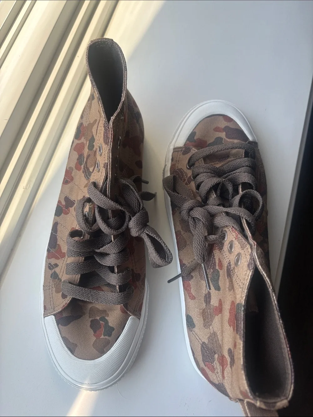 Adidas Nizza High Top Classic 78 Brown Camo size 9 1/2